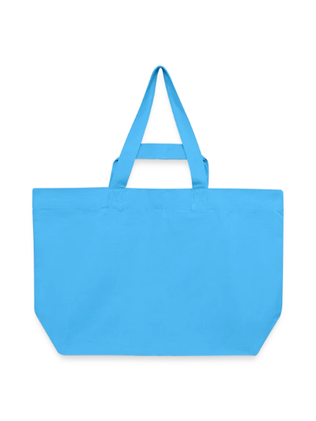 Recycled Shopping Bag Stanley/Stella - aqua blue - Front