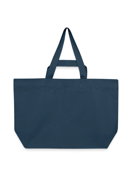 Cabas recyclé Stanley/Stella - bleu profond  - Devant