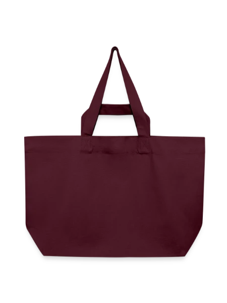 Recycled Shopping Bag Stanley/Stella - burgundy - Back