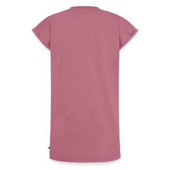 Frauen Premium Organic T-Shirt Kleid - Mauve - Hinten - AI Model Female 172 dark (172cm)