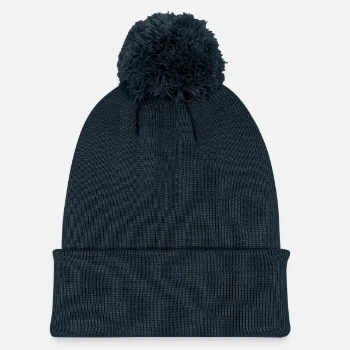 Bonnet tricoté à pompon