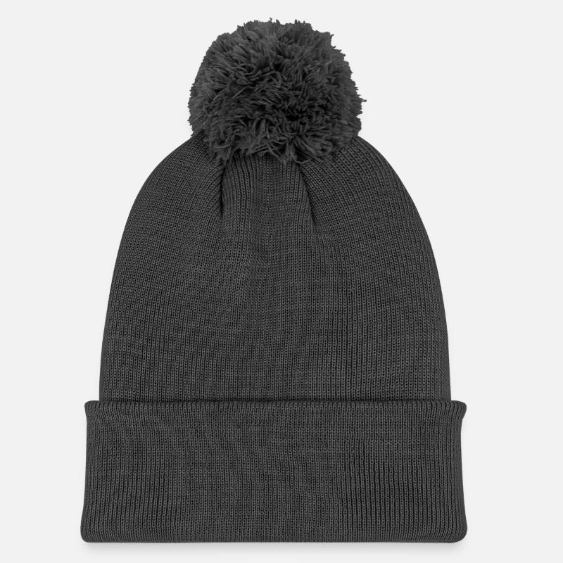 Gorro de punto con pompón