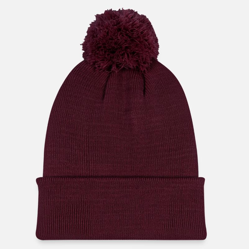 Strickmütze mit Bommel