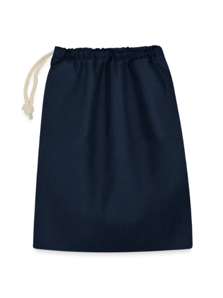 Geschenkbeutel aus Baumwolle (30 x 45 cm) - Navy - Vorne