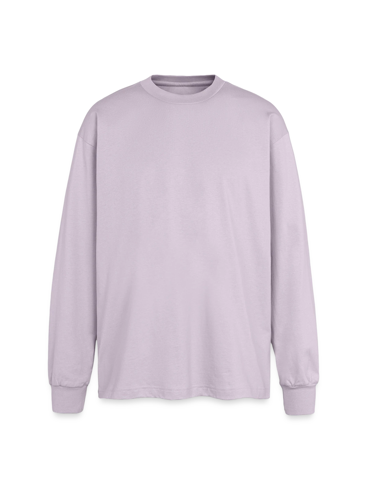 Oversized Long Sleeve T-Shirt - dusty purple - Front