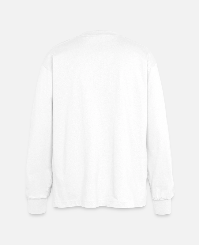 Oversize långärmad T-shirt Bak - center