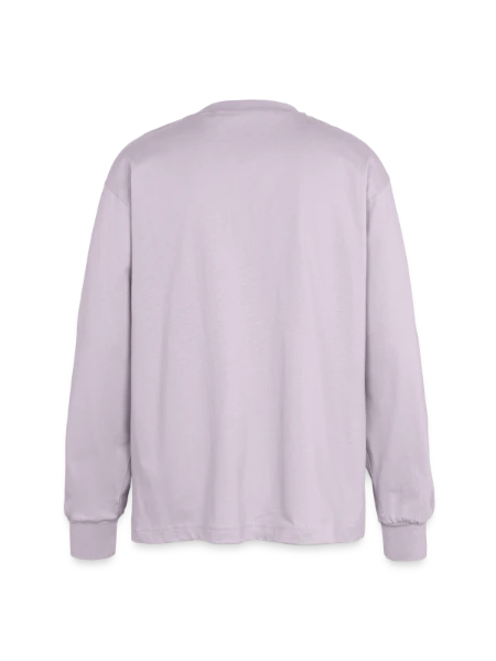 Oversized Long Sleeve T-Shirt - dusty purple - Back