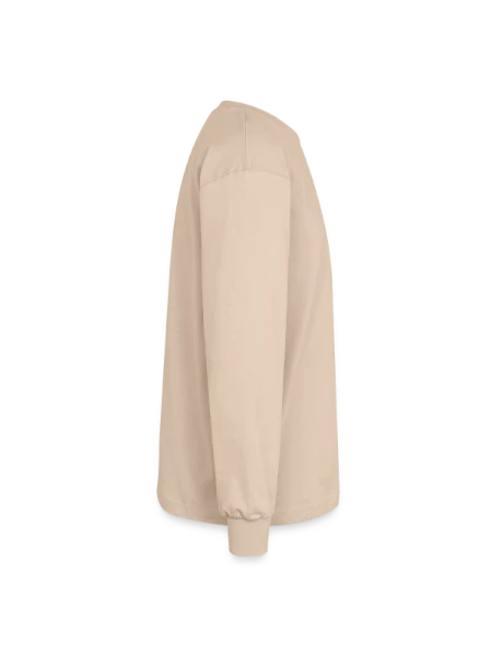 Oversized Long Sleeve T-Shirt - sand - Right