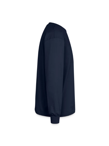 Oversized Long Sleeve T-Shirt - navy - Right