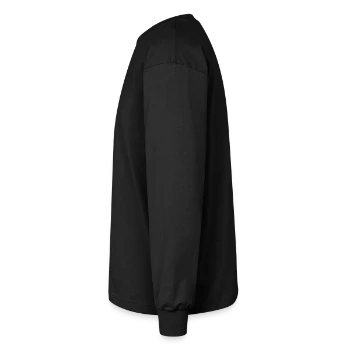 Oversized Langarmshirt  - Schwarz - Links