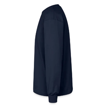 Oversized Langarmshirt  - Navy - Links