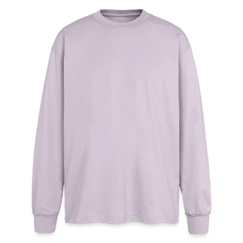Oversized Langarmshirt  - verblasstes Lila