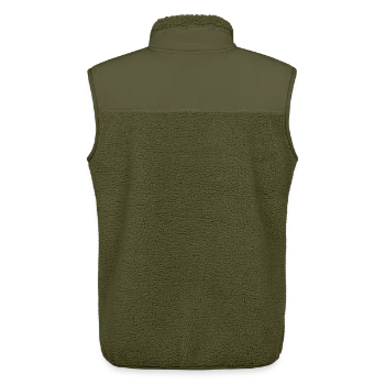 Unisex Sherpa Gilet by Stanley/Stella - khaki - Back - AI Model Male 178 light (178cm)