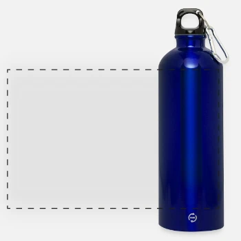 Borraccia panoramica con moschettone 750 ml
