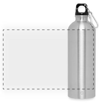 Panoramisk vattenflaska med karbinhake 750 ml