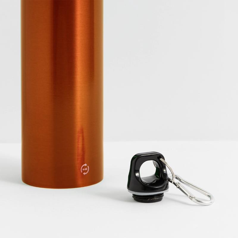 METALLIC drikkeflaske med karabinhage 750 ml
