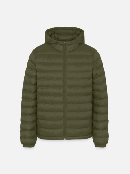 Lightweight Men’s Padded Jacket by Stanley/Stella - khaki - Front