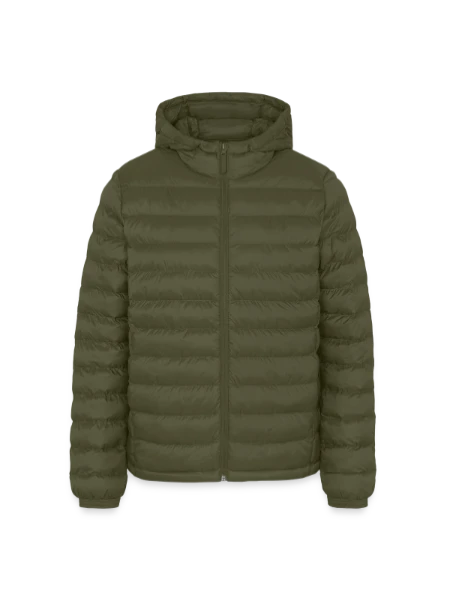 Lightweight Men’s Padded Jacket by Stanley/Stella - khaki - Front