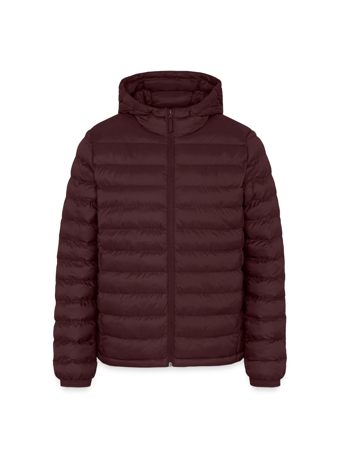 Lightweight Men’s Padded Jacket by Stanley/Stella - maroon - Front