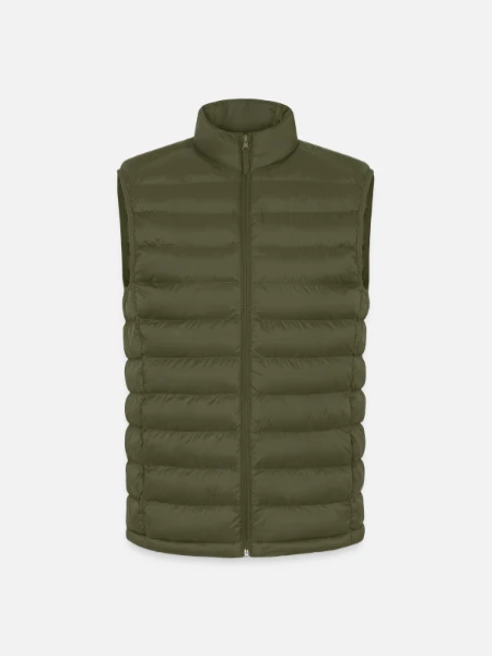 Lightweight Männer Steppweste von Stanley/Stella - Khaki - Vorne