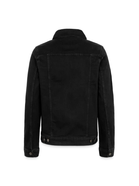 Unisex Denim Jacket - Black	 - Back