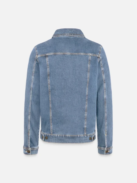 Veste en jean unisexe - bleu clair délavé - Dos