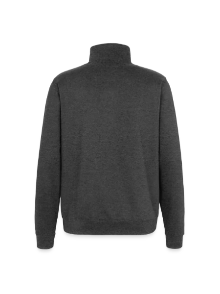 Quarter-Zip Sweatshirt - charcoal grey - Back