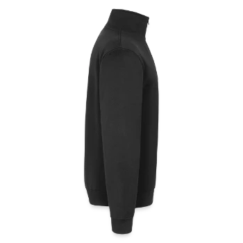Quarter-Zip-Sweatshirt - Schwarz - Rechts - AI Model Male 185 light (185cm)