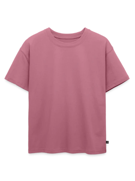Oversized Kinder Premium Organic T-Shirt - Mauve - Vorne
