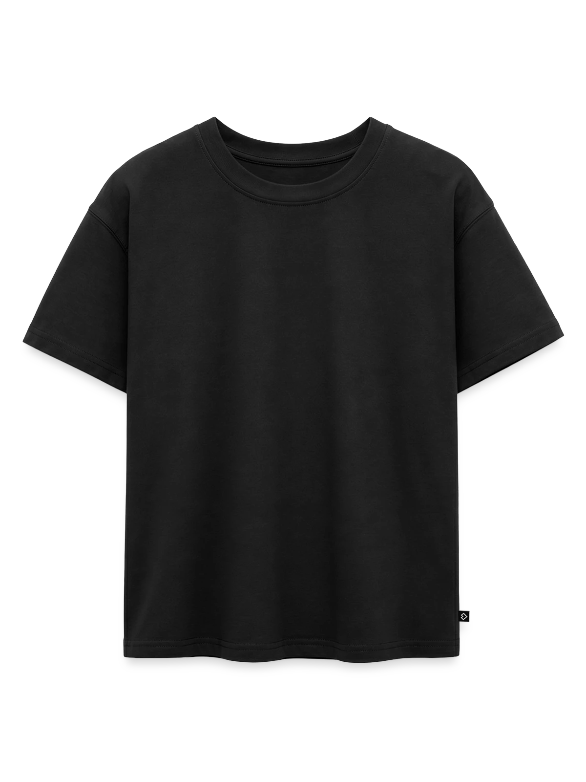 Oversized Kinder Premium Organic T-Shirt - Schwarz - Vorne