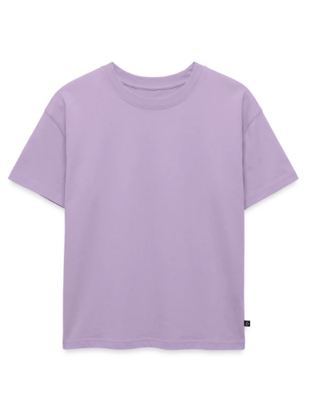 Oversized Kinder Premium Organic T-Shirt - Lavendel - Vorne
