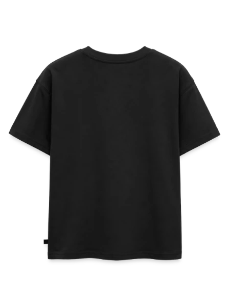 Oversized Kinder Premium Organic T-Shirt - Schwarz - Hinten