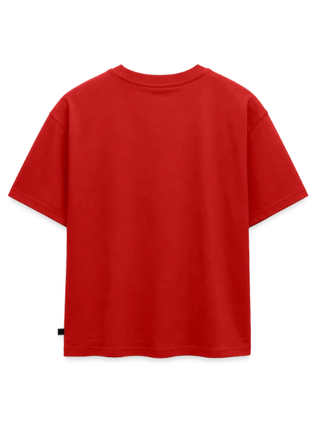 Oversized Kids' Premium Organic T-Shirt - red - Back