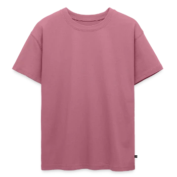 Oversized Teens' Premium Organic T-Shirt - mauve - Front - AI Model Teenager Male dark (155cm)