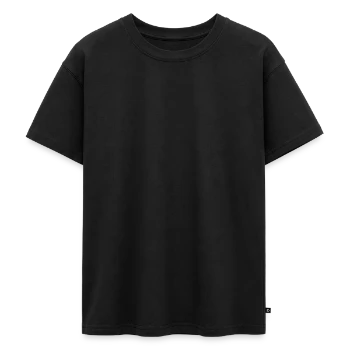 Oversized Teens' Premium Organic T-Shirt - black - Front - AI Model Teenager Male light (155cm)