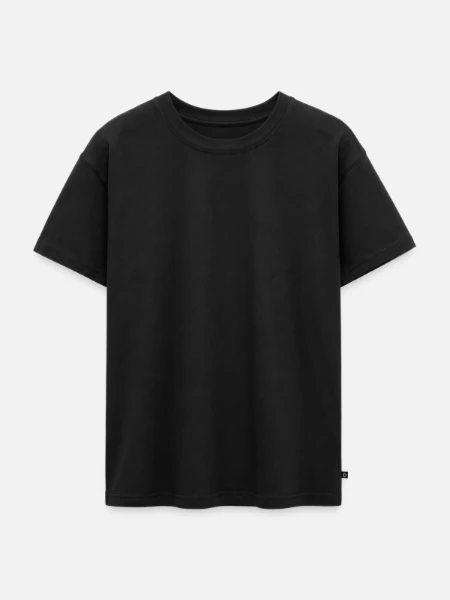 Oversized Teens' Premium Organic T-Shirt - black - Front