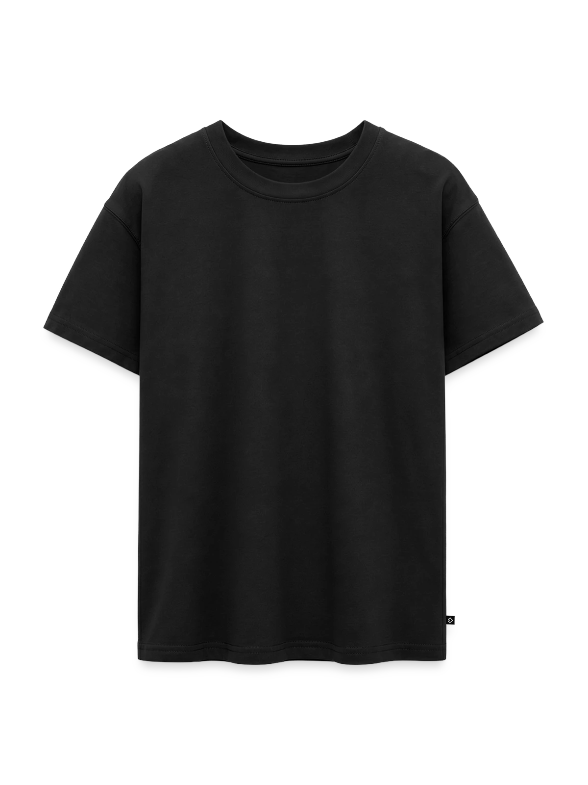 Oversized Teens' Premium Organic T-Shirt - black - Front
