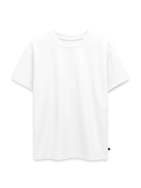 Oversized Teens' Premium Organic T-Shirt - white - Front