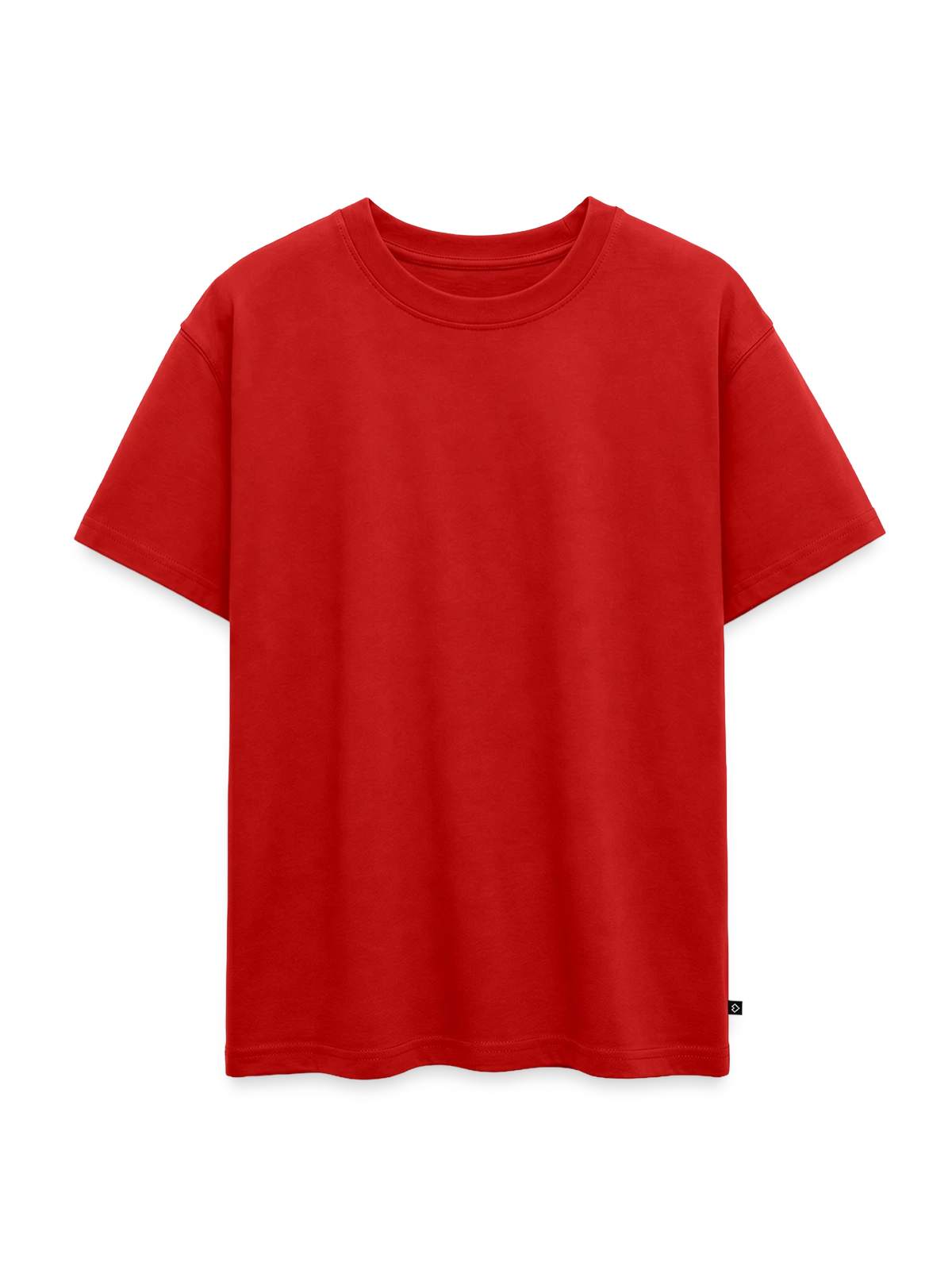Oversized Teens' Premium Organic T-Shirt - red - Front