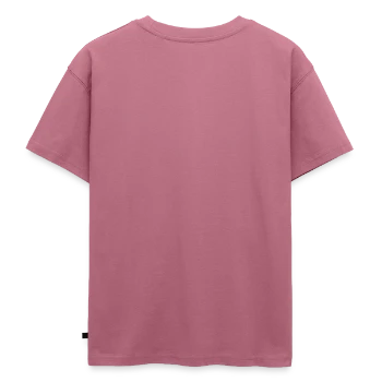 Oversized Teens' Premium Organic T-Shirt - mauve - Back - AI Model Teenager Male dark (155cm)