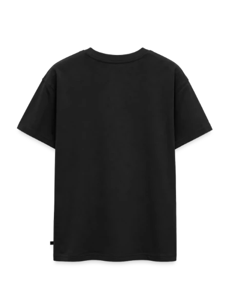 Oversized Teens' Premium Organic T-Shirt - black - Back