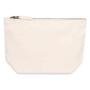 Pochette zippée en toile 12 x 13 cm