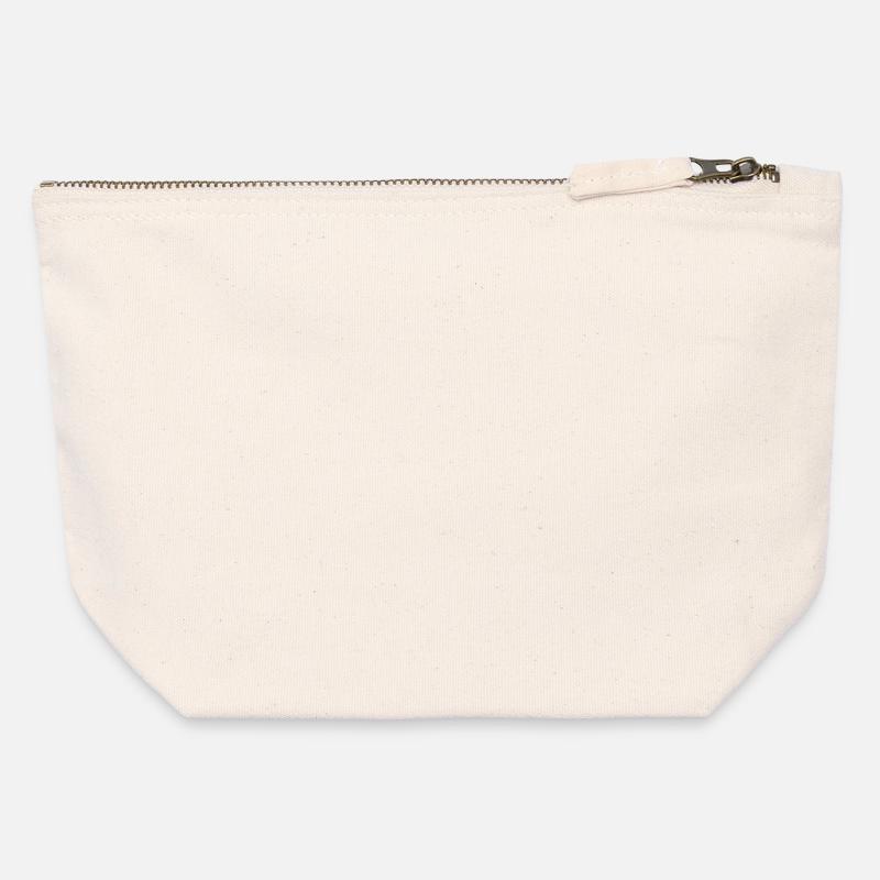 Pochette zippée en toile 12 x 13 cm