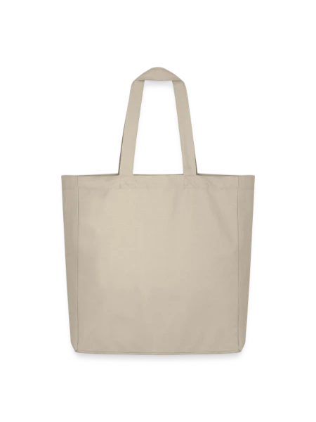 Midweight recycelter Stoffbeutel von Stanley/Stella - Cremebeige - Vorne