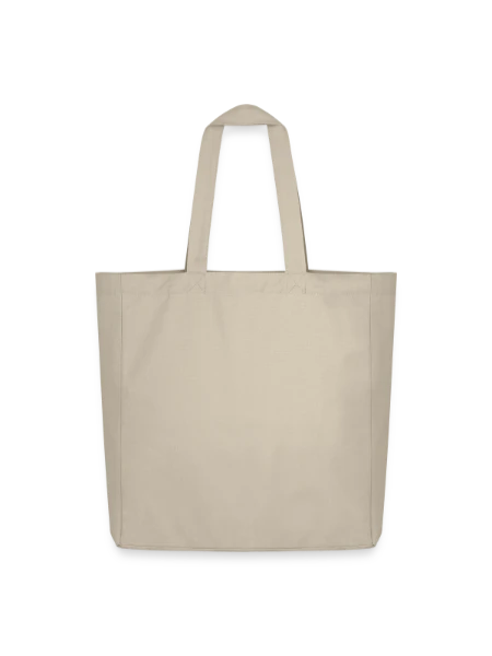Midweight recycelter Stoffbeutel von Stanley/Stella - Cremebeige - Hinten