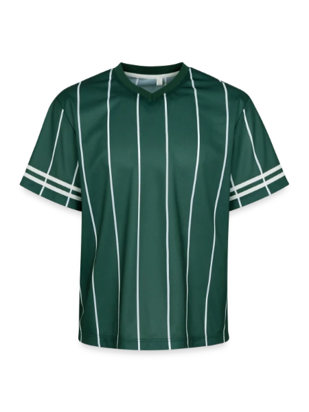 T-shirt de foot unisexe en mesh - vert foncé/blanc - Devant