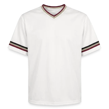 T-shirt de foot unisexe en mesh - blanc cassé/bordeaux
