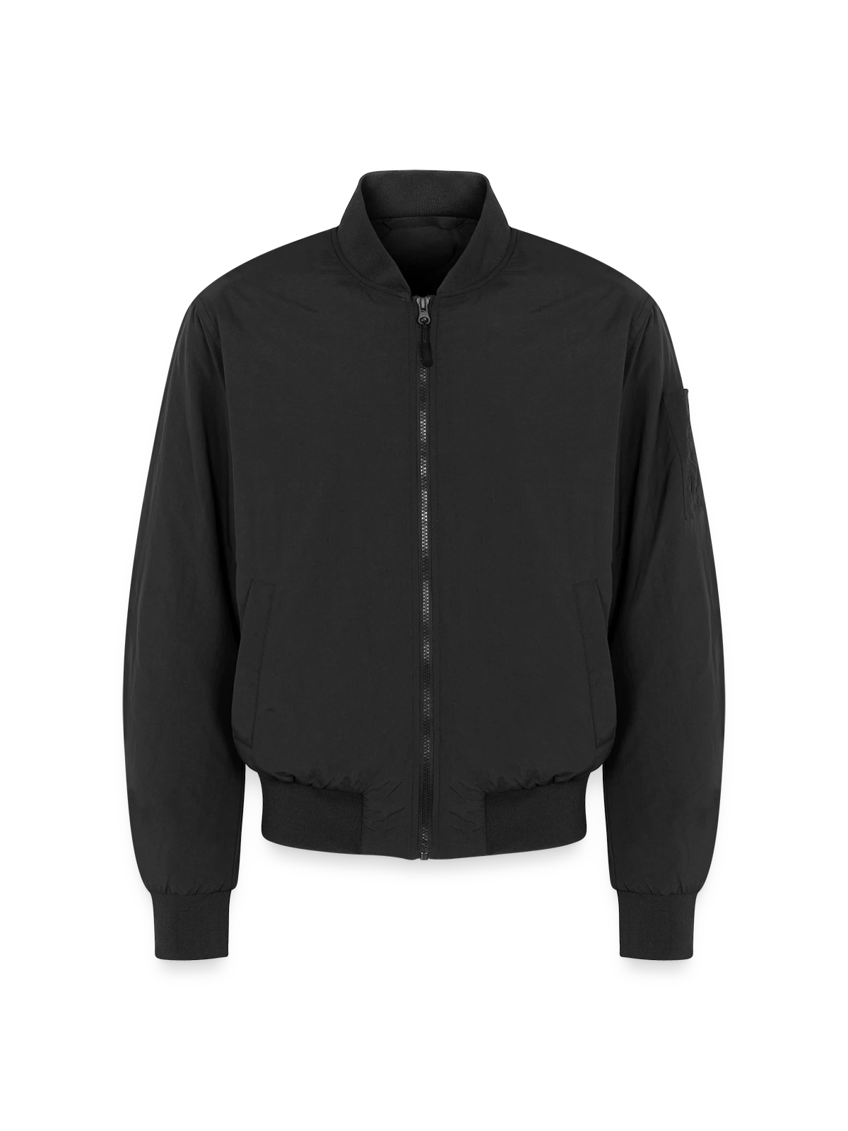 Unisex bomber-takki - musta - Edestä
