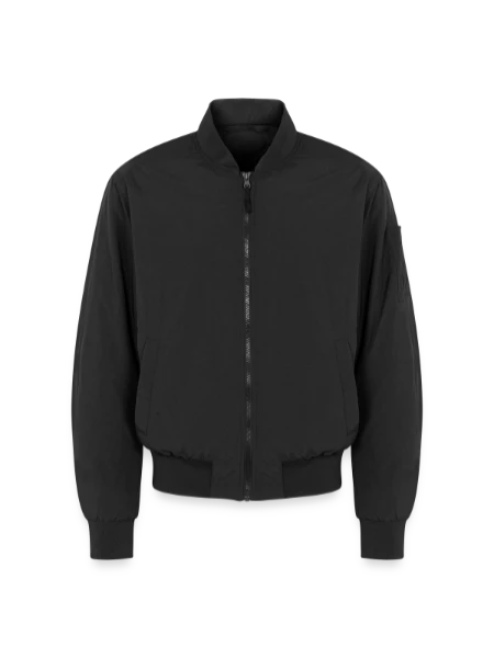 Unisex Bomberjacke - Schwarz - Vorne