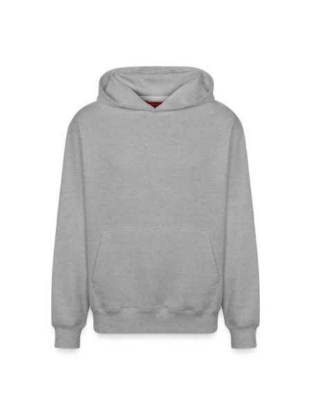 Relaxed Unisex Organic Hoodie – by SPREAD - heather grey - Front